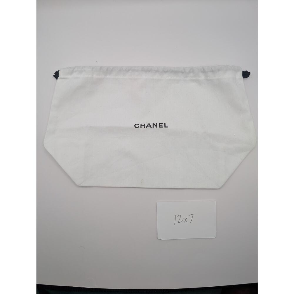 1 Authentic White Chanel Dust Bag – 12"Wx7"H for Handbags, Wallets & Accessories